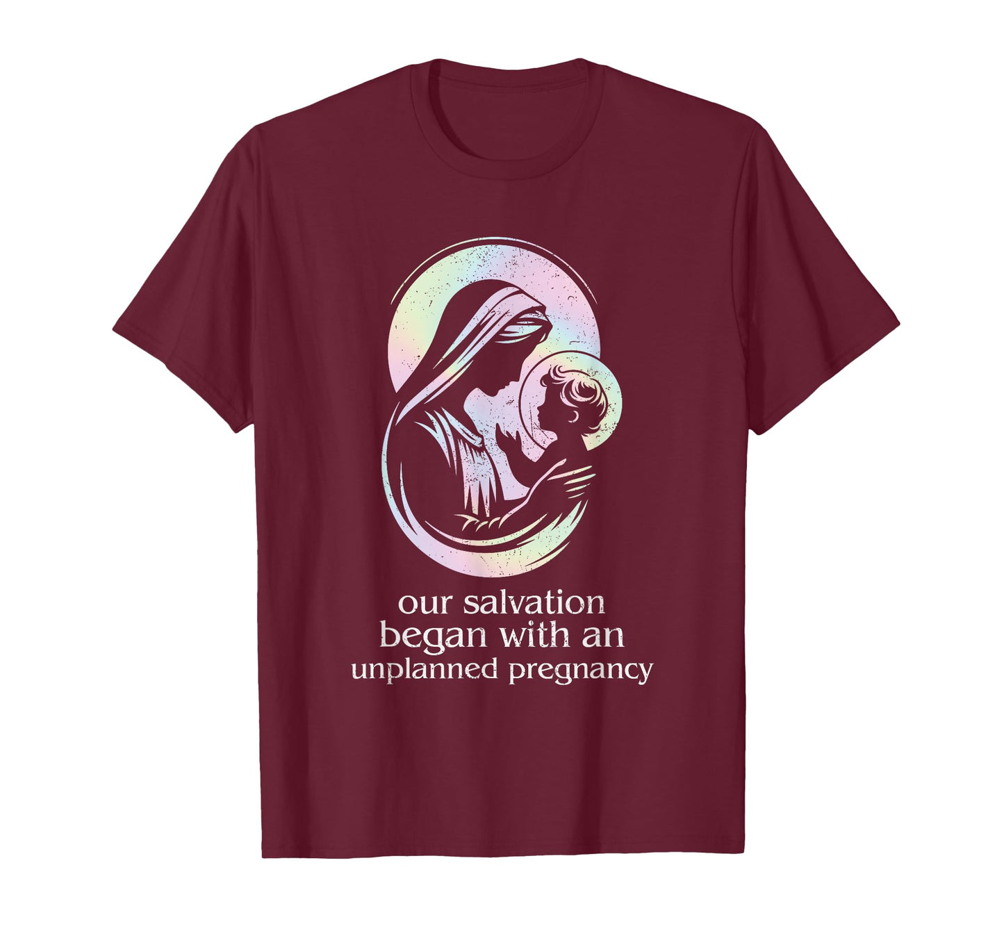 Pro-Life Christian Faith Unplanned Pregnancy Prolife Grunge T-Shirt