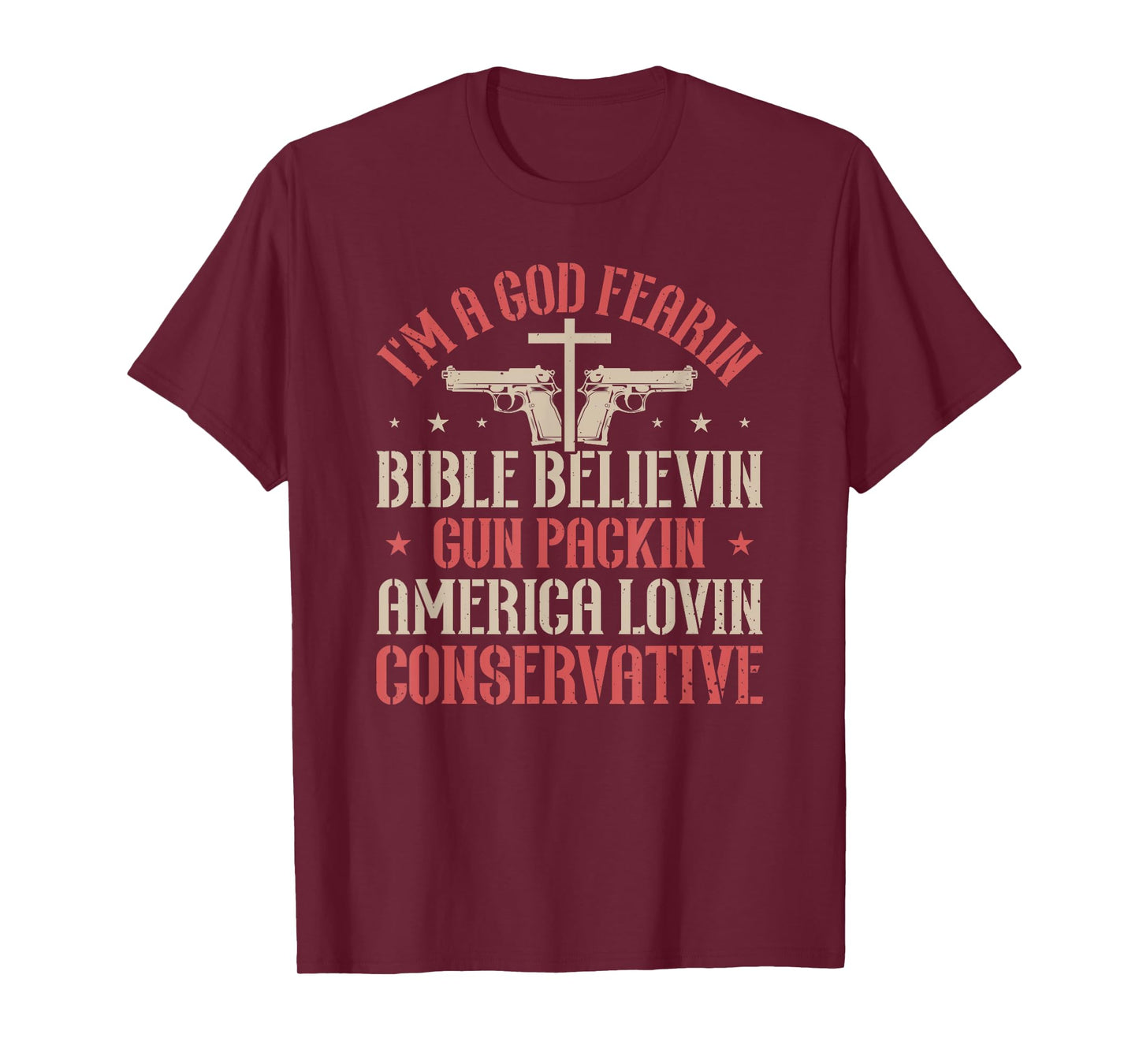 God Fearing, 2A, Christian, America, Gun Rights T-Shirt