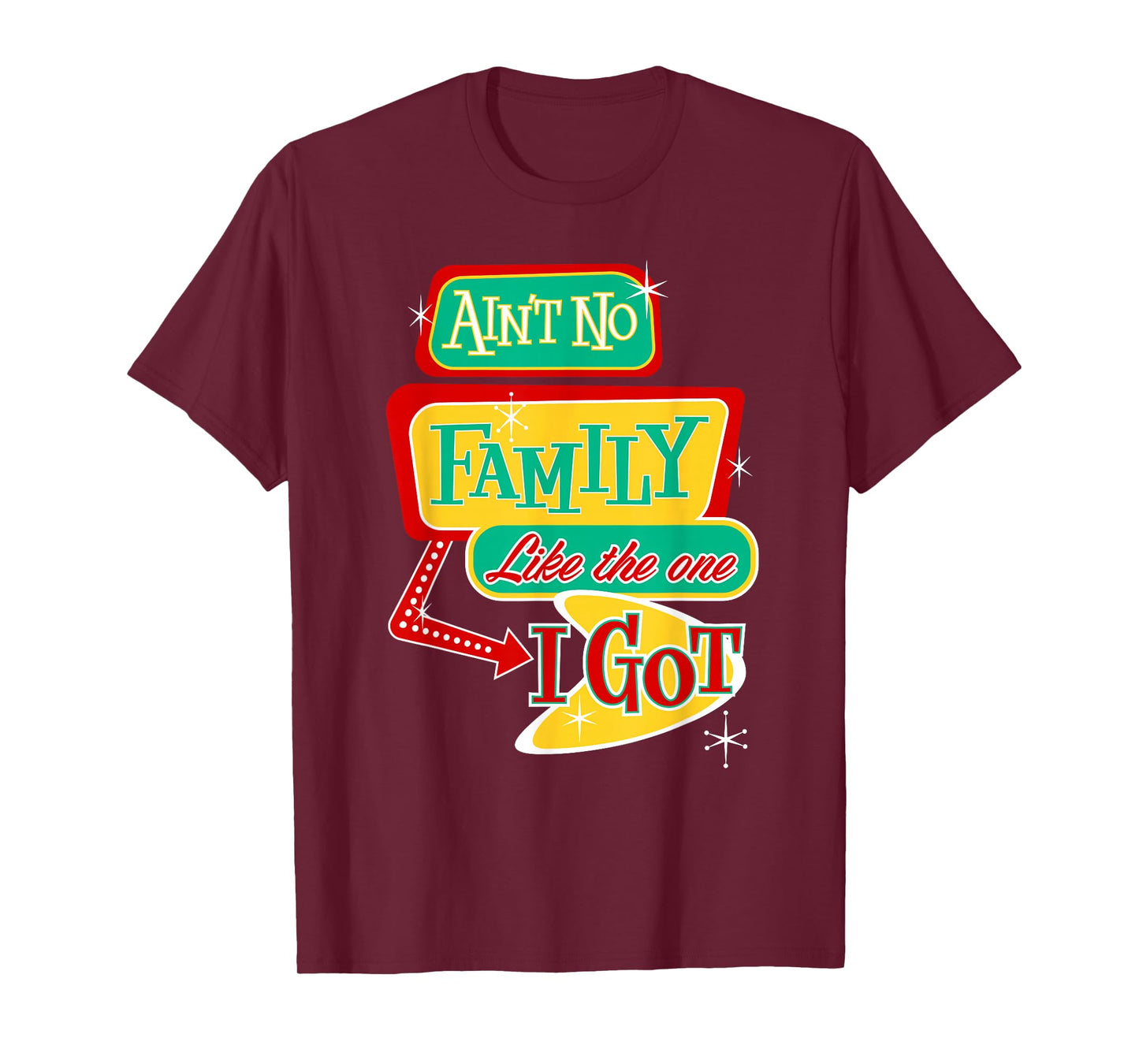Ain’t No Family Like The One I Got Funny Vintage Design T-Shirt