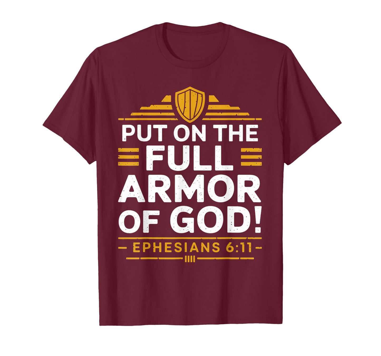 Full Armor Of God Gospel Christian Pray Faith Bible Verse T-Shirt