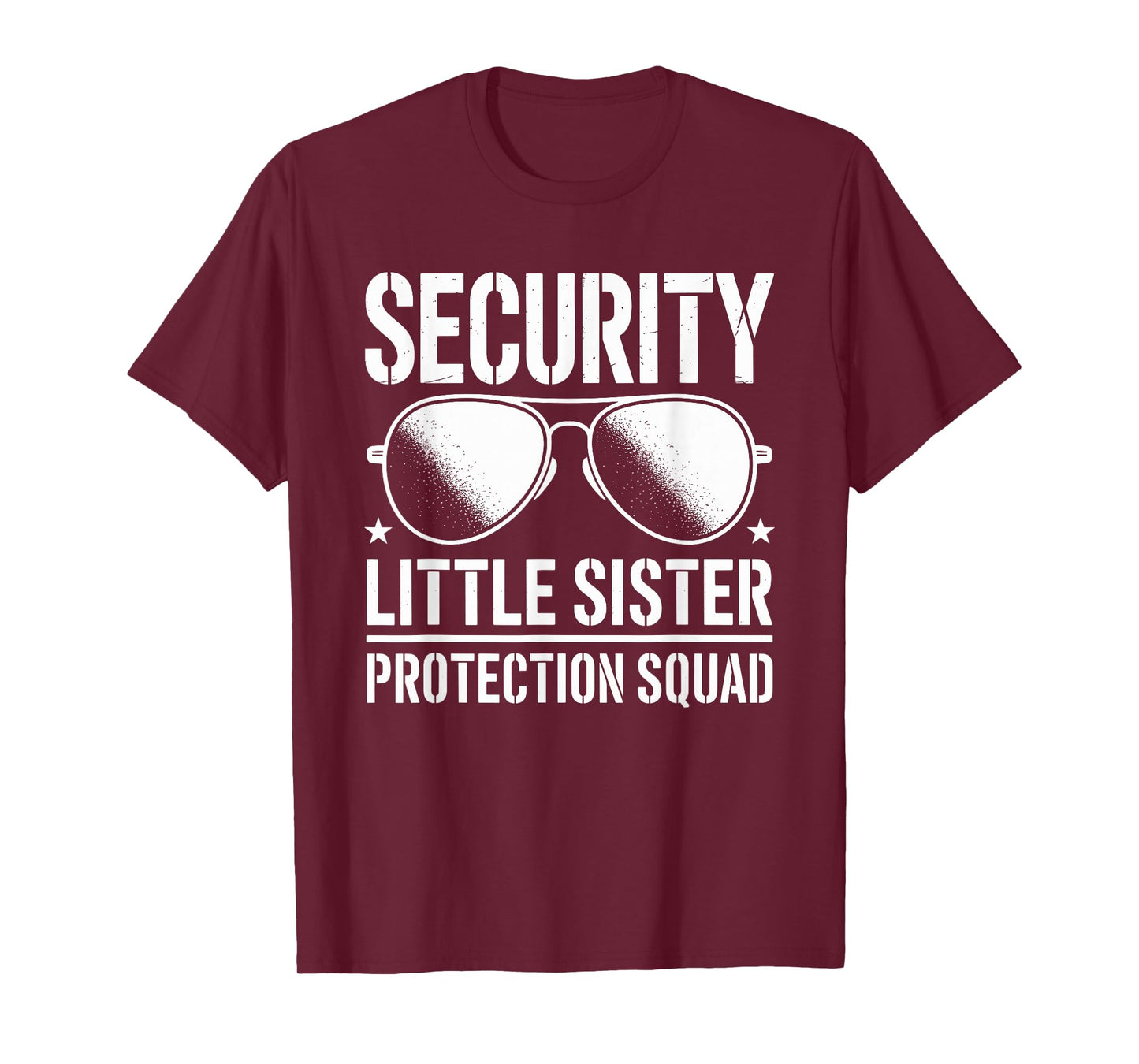 Security Little Sister Protection Squad Funny Boys Brother T-Shirt