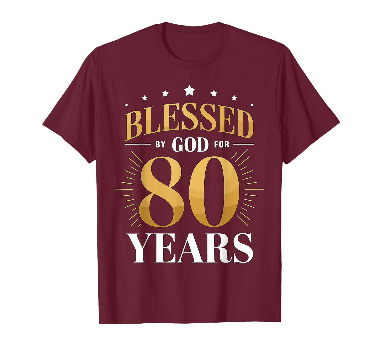 Blessed by God for 80 Years Old 80th Birthday Party Grandma T-Shirt