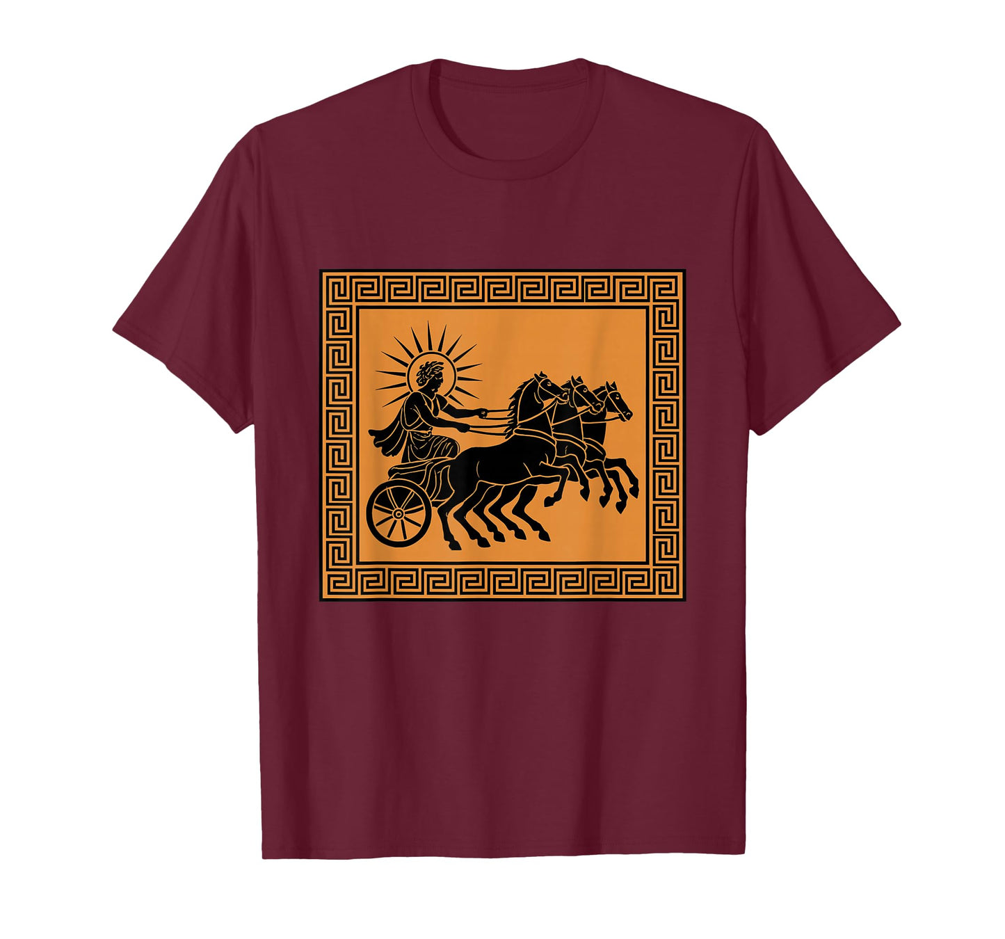 Helios God Chariot Horses Ancient Art Greece Greek Mythology T-Shirt
