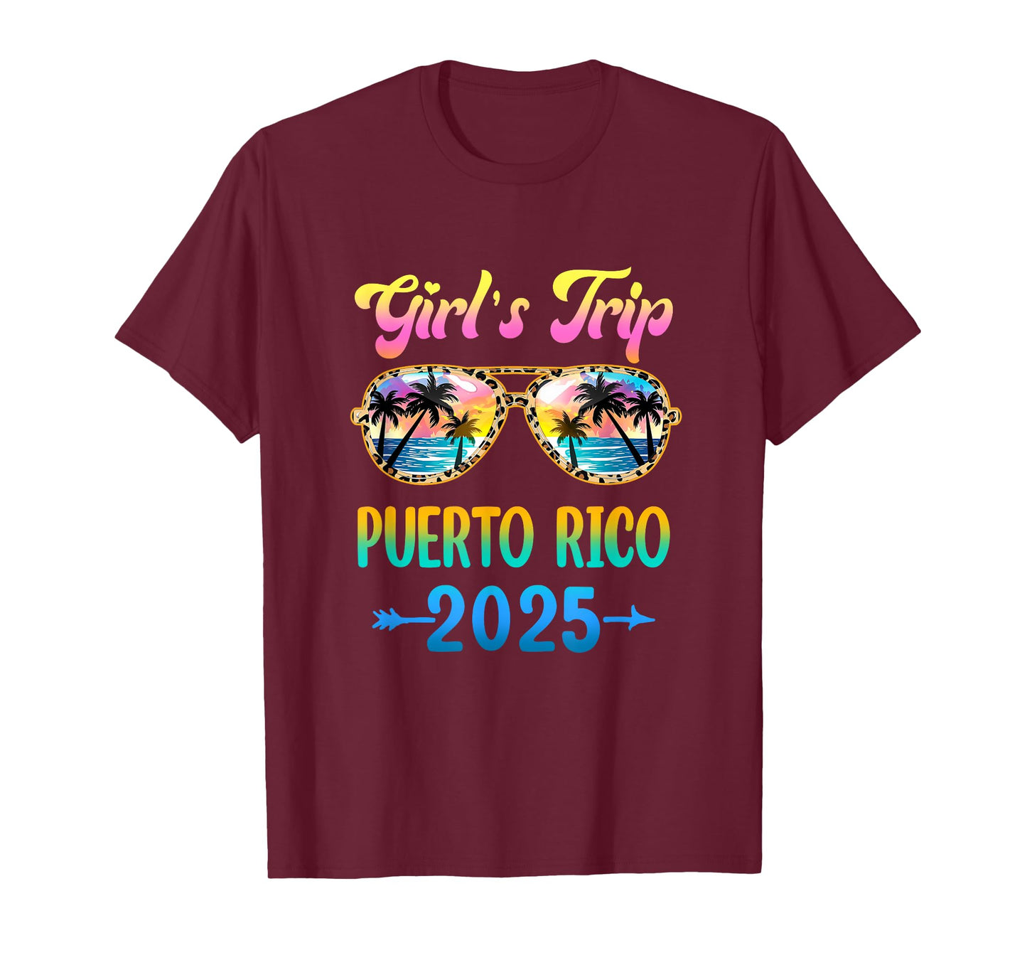 Girl's Trip Puerto Rico 2025 Summer Vacation Sunglasses T-Shirt