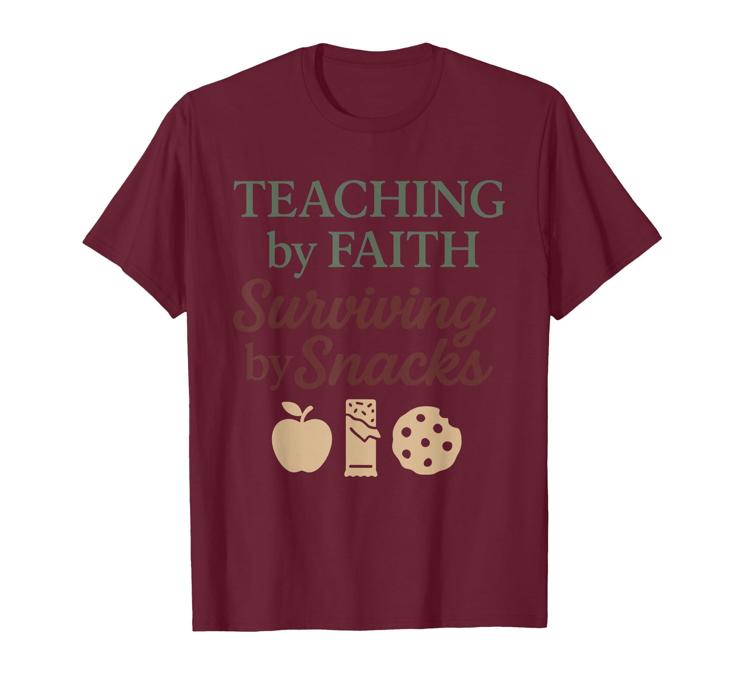 Christian Homeschool Mom Exhausted Chaos Faith Humor T-Shirt