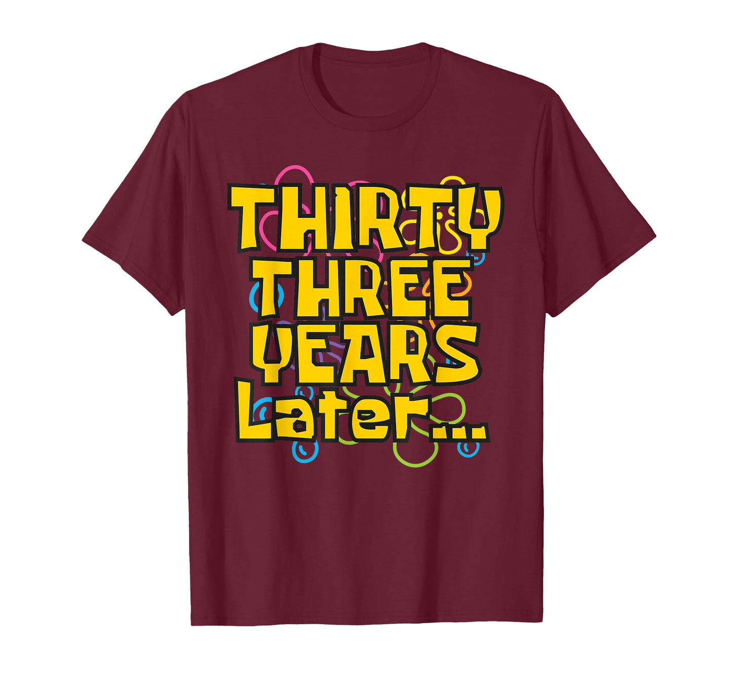 33 Years Old 33rd Birthday Funny Quote Birthday Party Meme T-Shirt