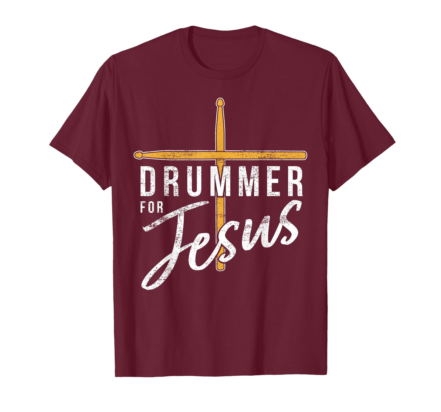 Drummer For Jesus Christian Church Music Religious Drummer T-Shirt