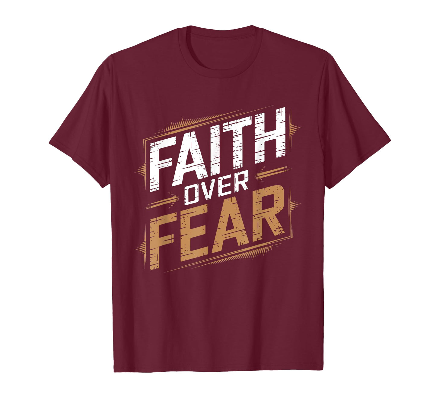 Faith Over Fear Cool Christian Inspirational Graffiti T-Shirt