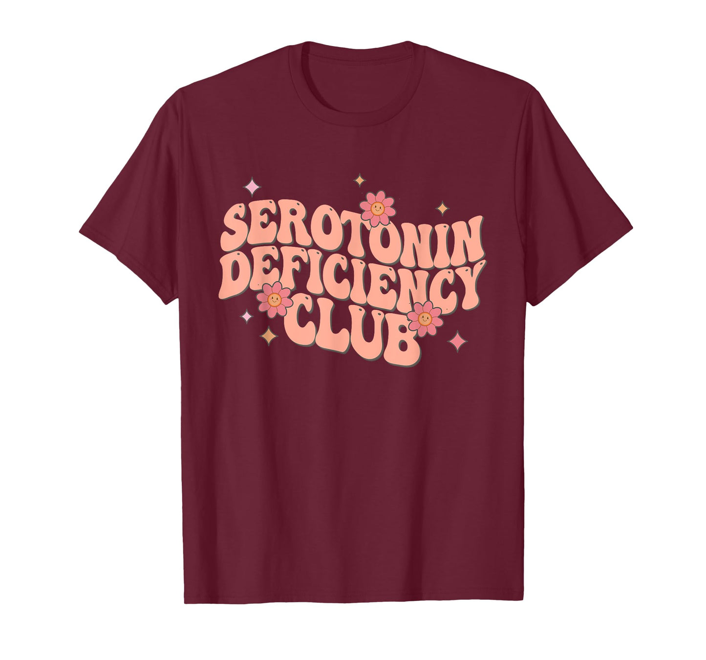 Funny Boho Depression Anxiety T-Shirt, Small, Black