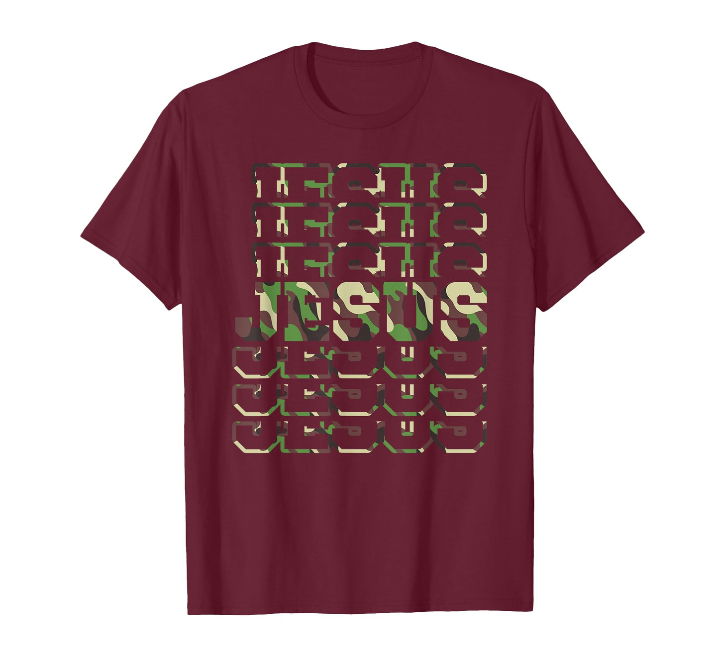 Jesus Camo Design, Camo Scripture Jesus Faith T-Shirt