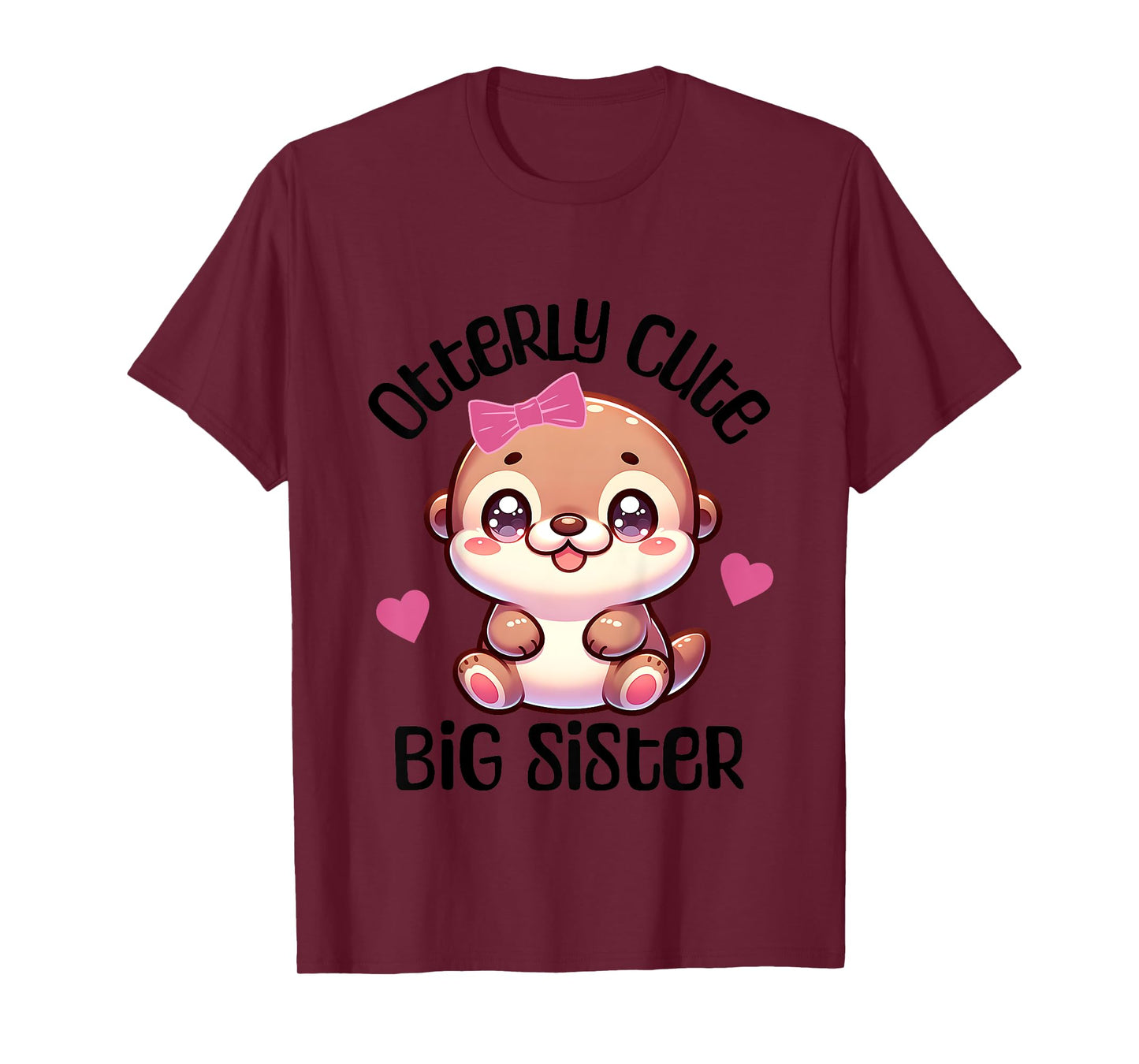 Big Sister Announcement Girl Otter T-Shirt