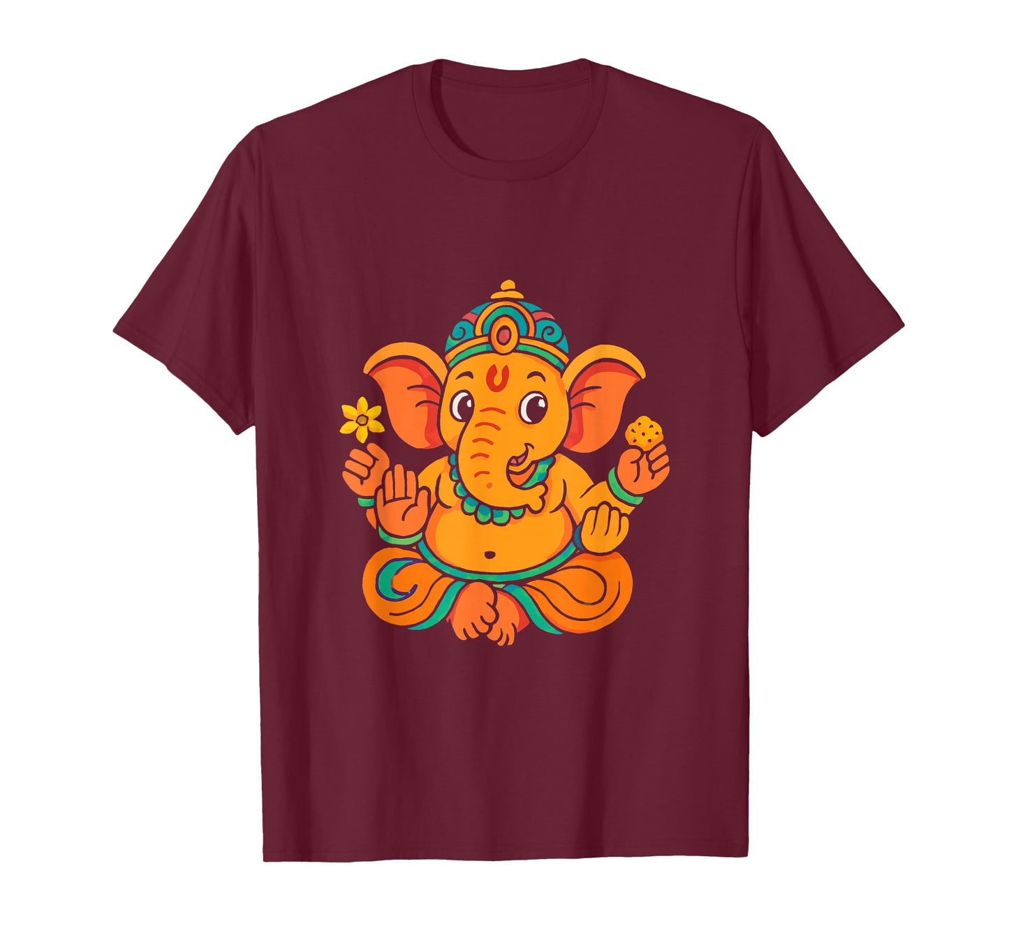 Ganesh Symbol Yoga Hindu Elephant God Ganesha Puja T-Shirt