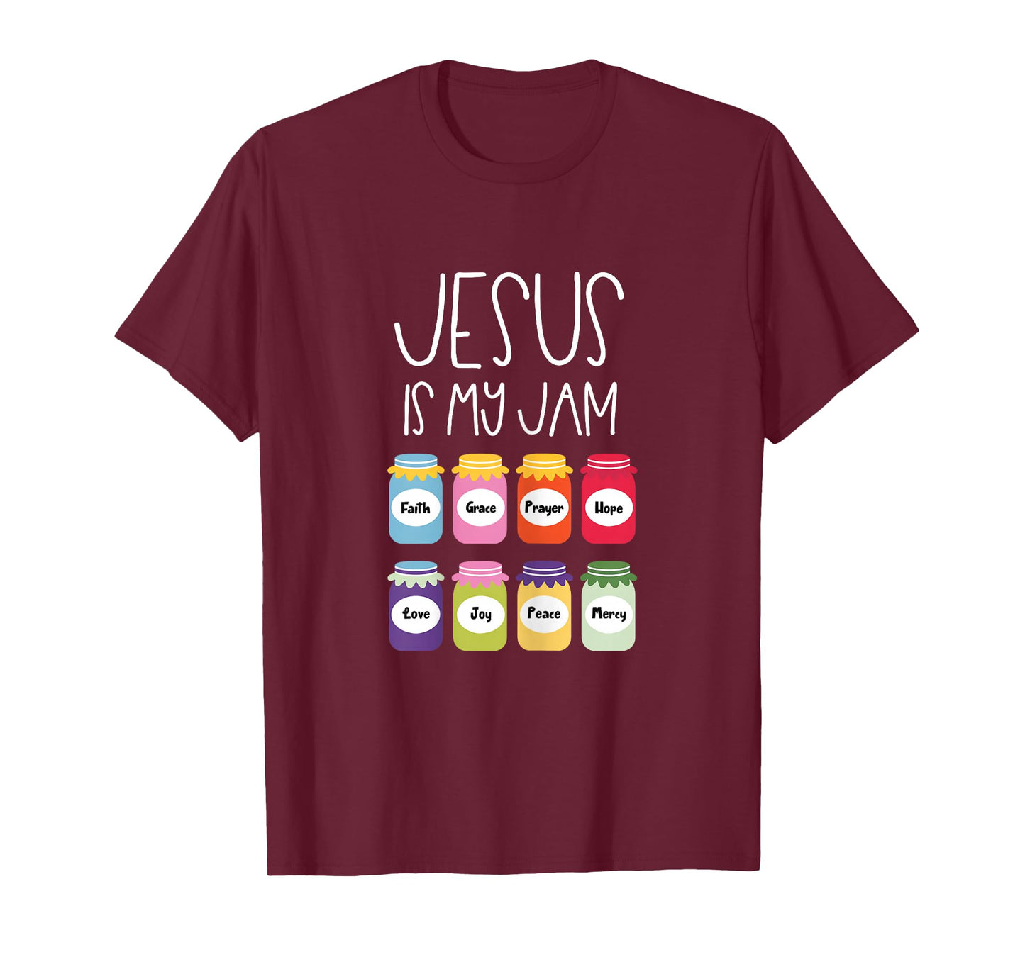 Jesus is My Jam Christian Women’s Shirt - Faith Cross Bible T-Shirt