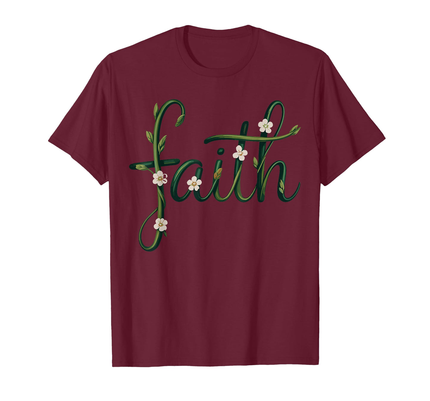 Faith Daisy Flower Christian T-Shirt