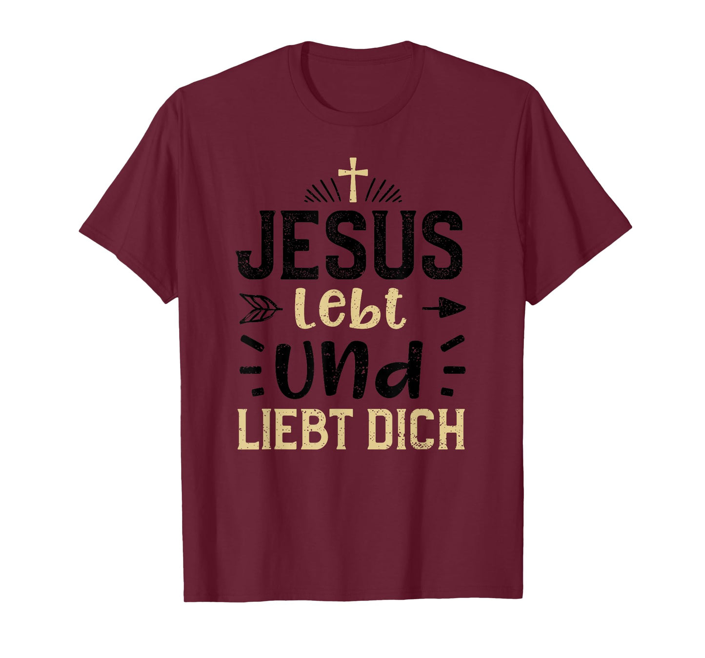 Faith: Jesus Lives and Loves You - Jesus Sayings T-Shirt