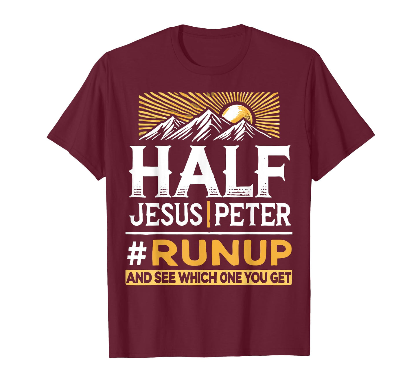 Mixed Half Jesus and Half Peter Christians T-Shirt