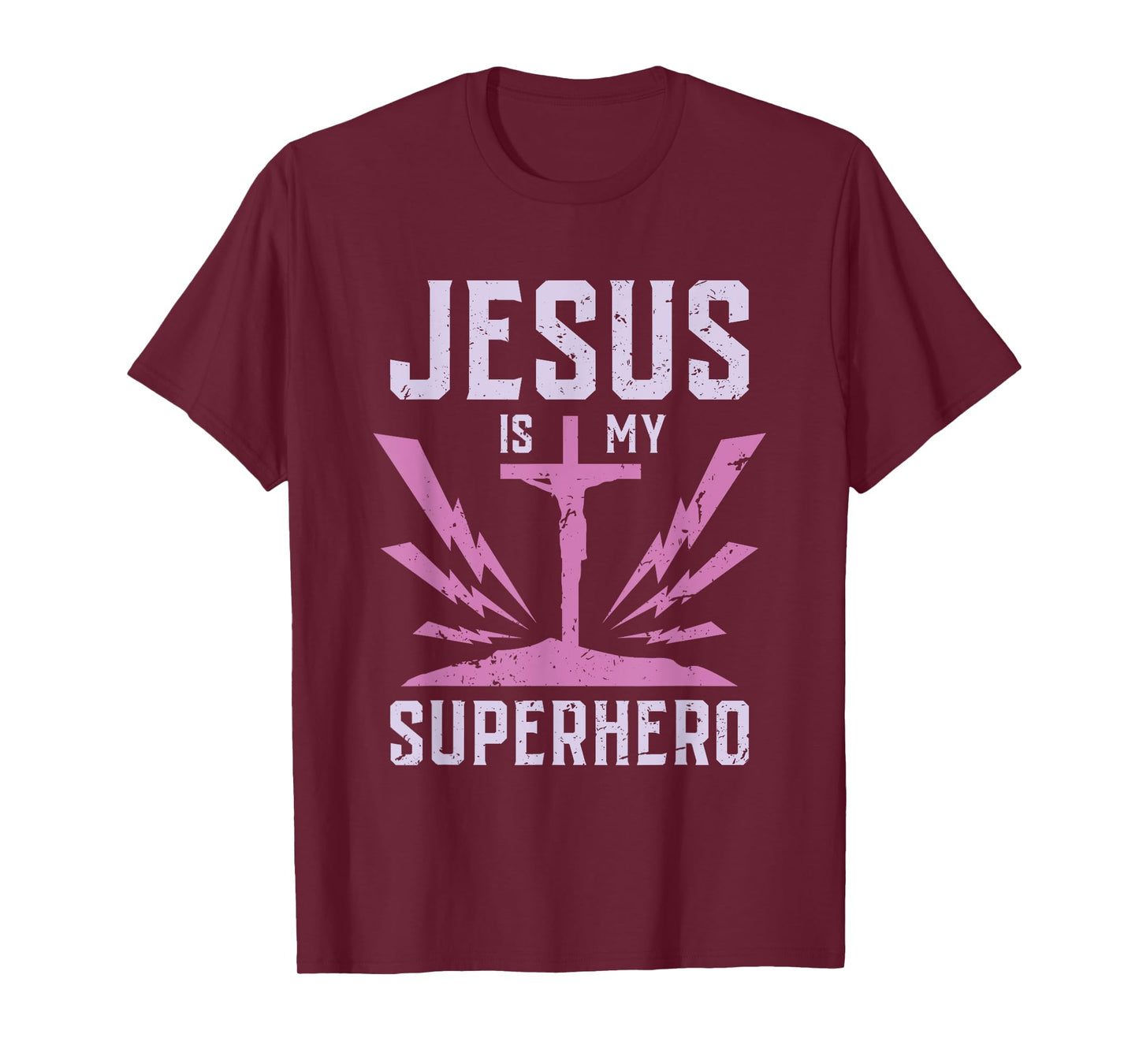 JESUS is my SUPERHERO Funny Jesus Tshirt T-Shirt