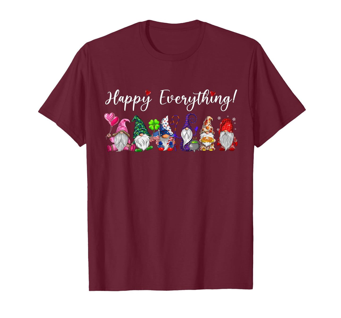 Happy Everything Gnomes Every Seasons All Year T-Shirt