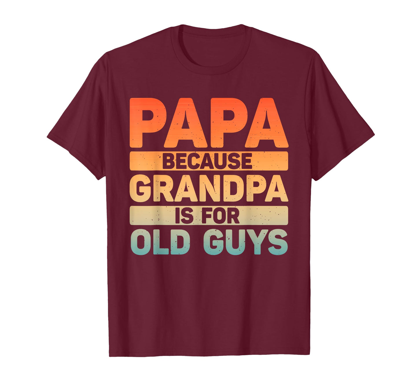 Papa Art For Grandpa Men From Grandkids Father's Day Papa T-Shirt