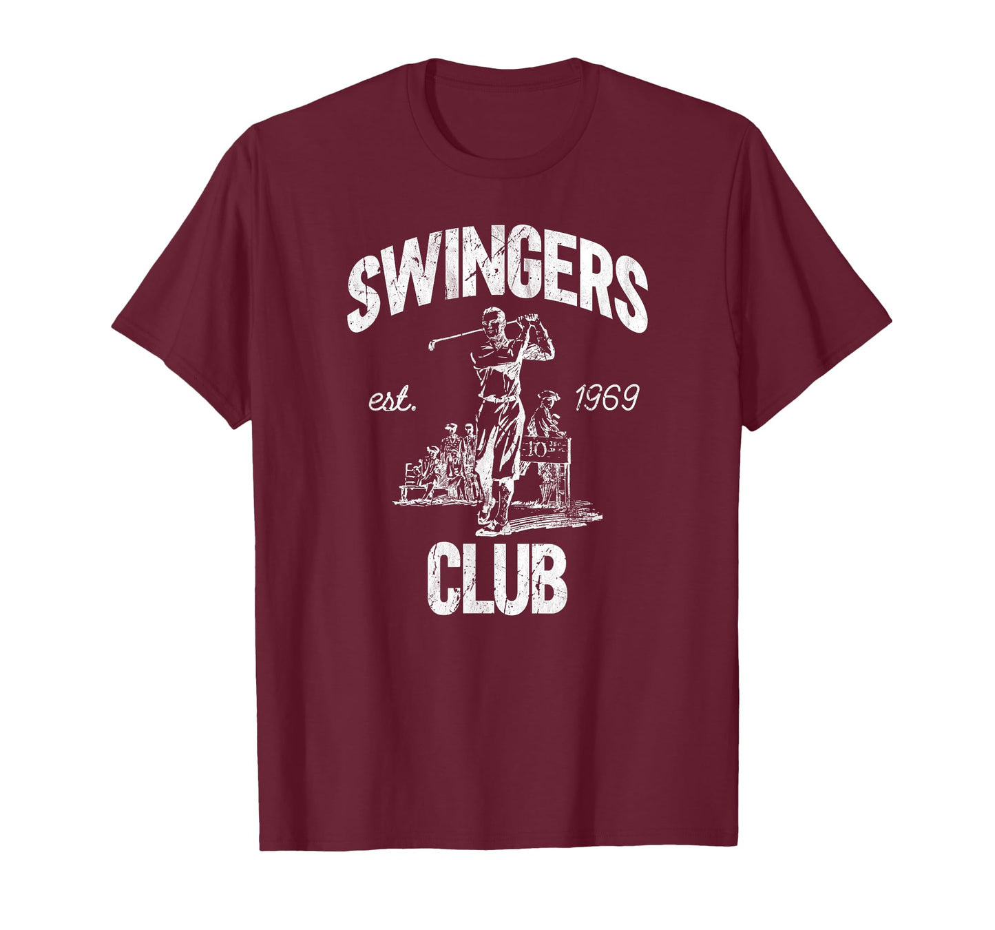 Swingers Club golf clubs funny golf Sarcastic Golfing men T-Shirt