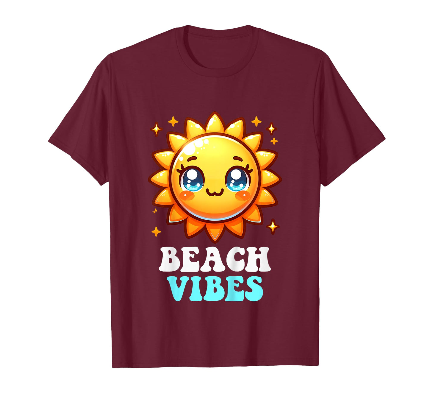 Beach Vibes Cute Kawaii Sun Sunshine Summer Toddler Girls T-Shirt