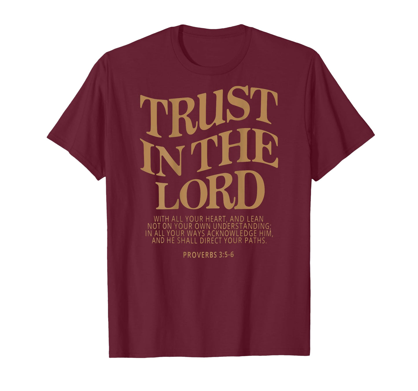 Trust In The Lord Christian Religious Faith Jesus Women's Christian T-Shirt