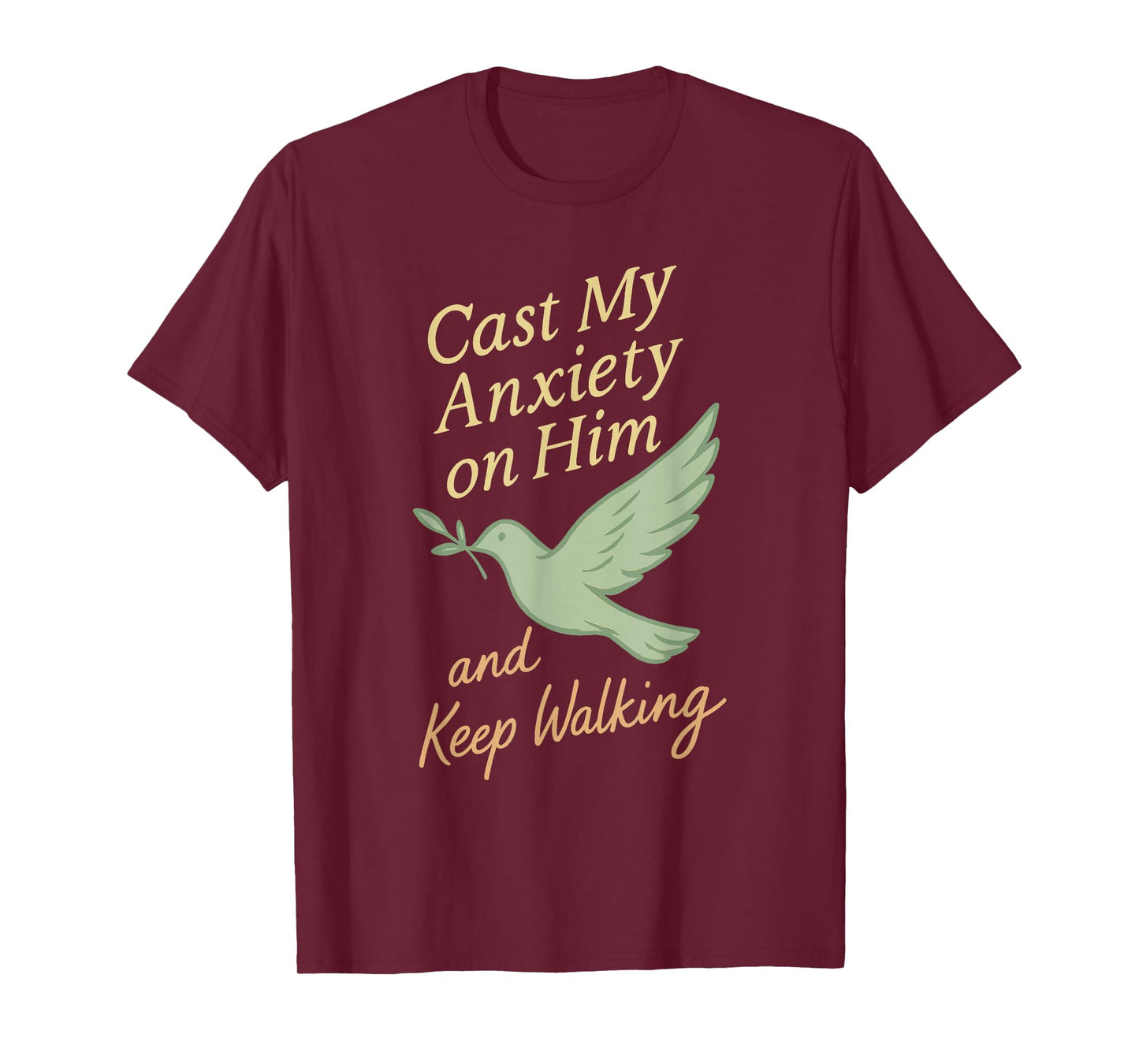 Christian Wife Anxiety Faith Mental Health Grace Jesus T-Shirt