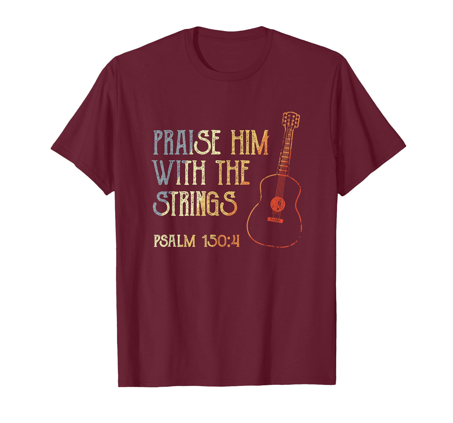 Guitarist Christian Music Guitar Player Bible Verse T-Shirt