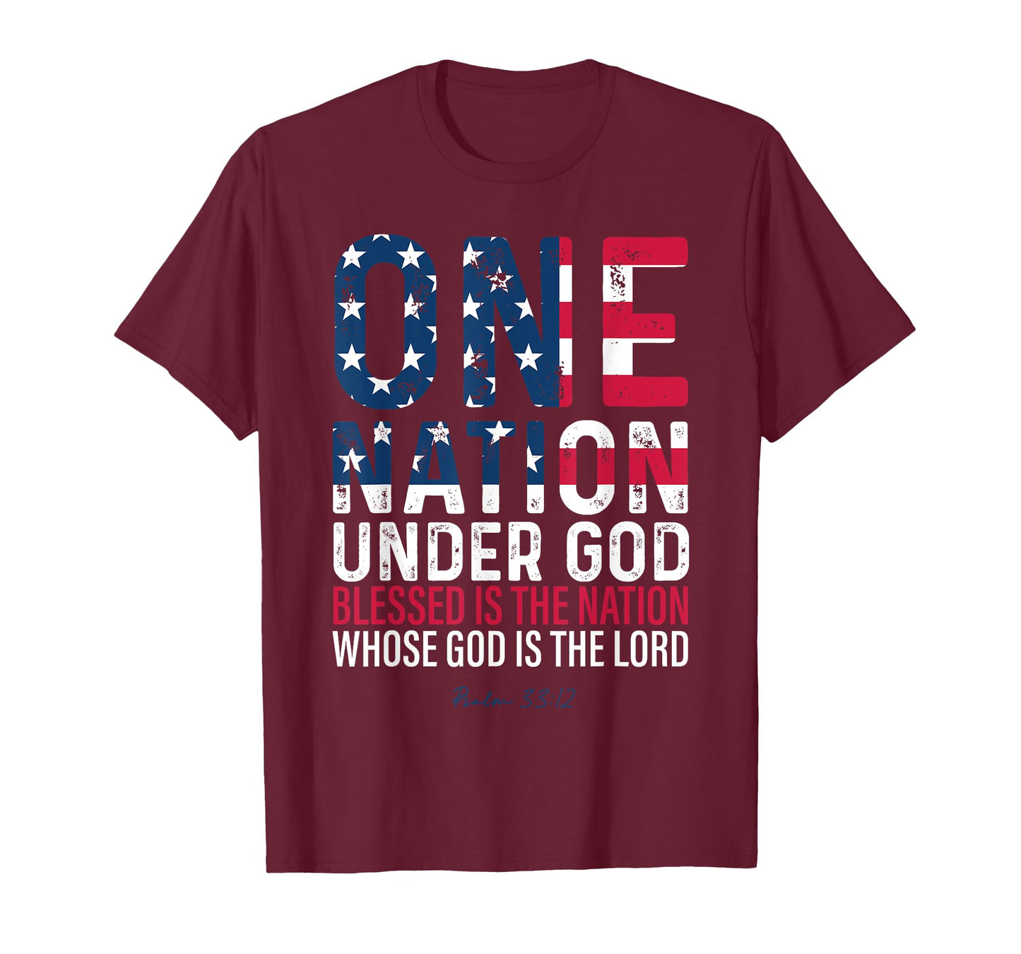 One Nation Under God Blessed Is The Nation Whose God Vintage T-Shirt