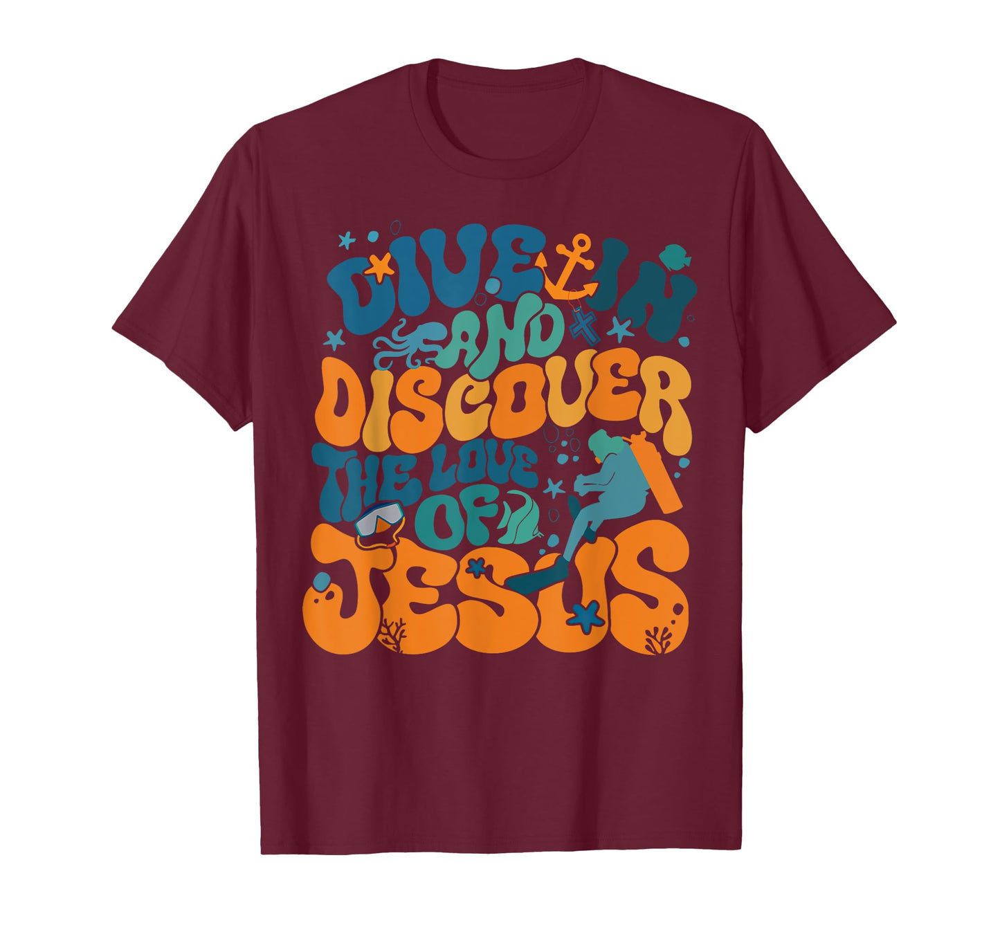 Dive In And Discover The Love Of Jesus Scuba Diving VBS 2024 T-Shirt