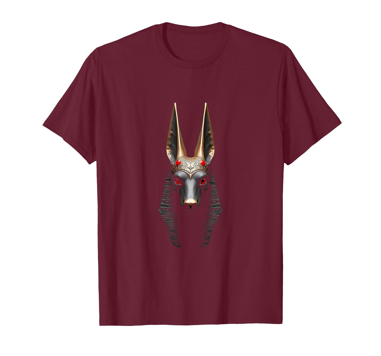 Anubis Head Ancient Egyptian God Art T-Shirt