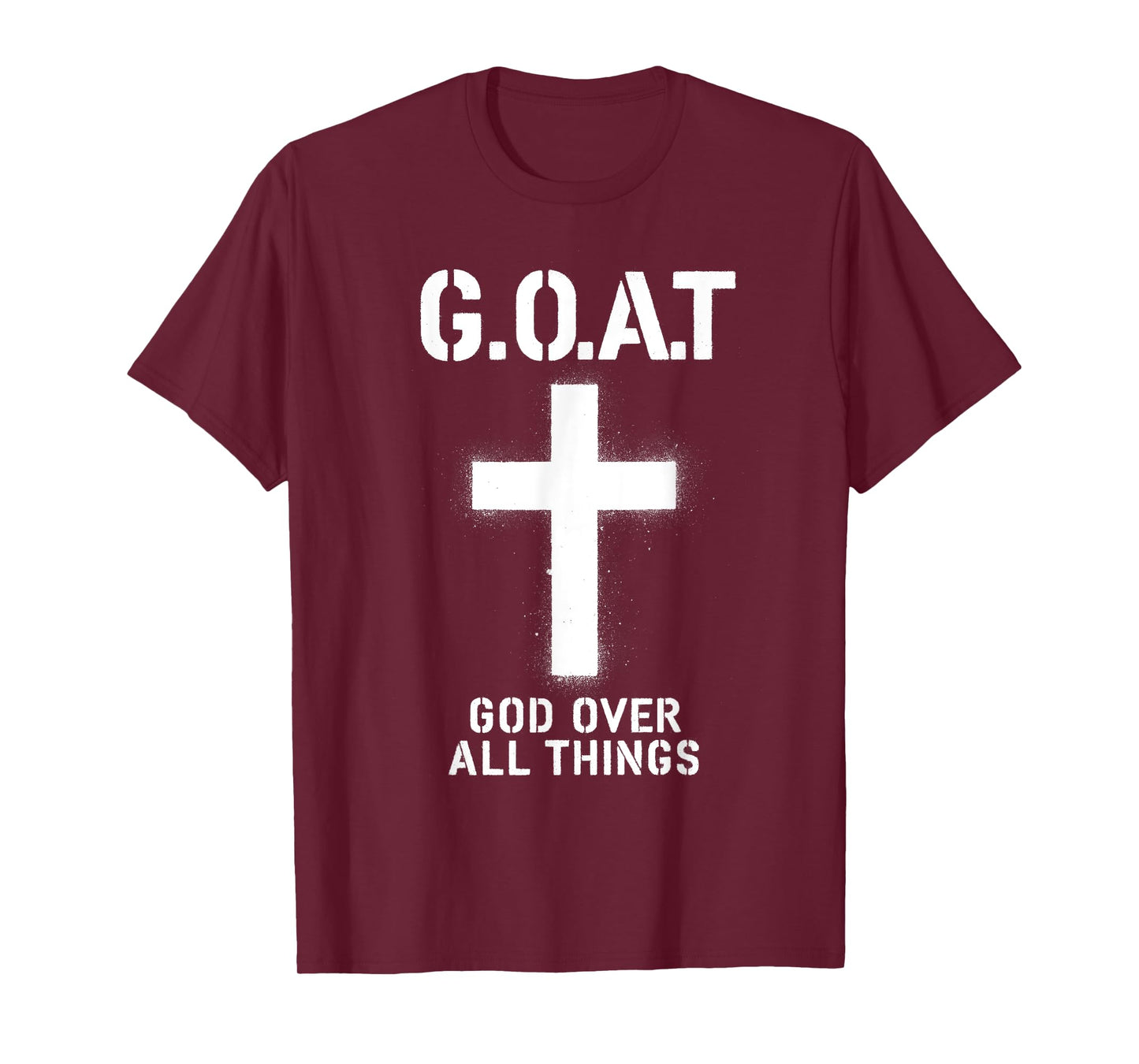 G.O.A.T God Over All Things American Faith Christian Jesus T-Shirt