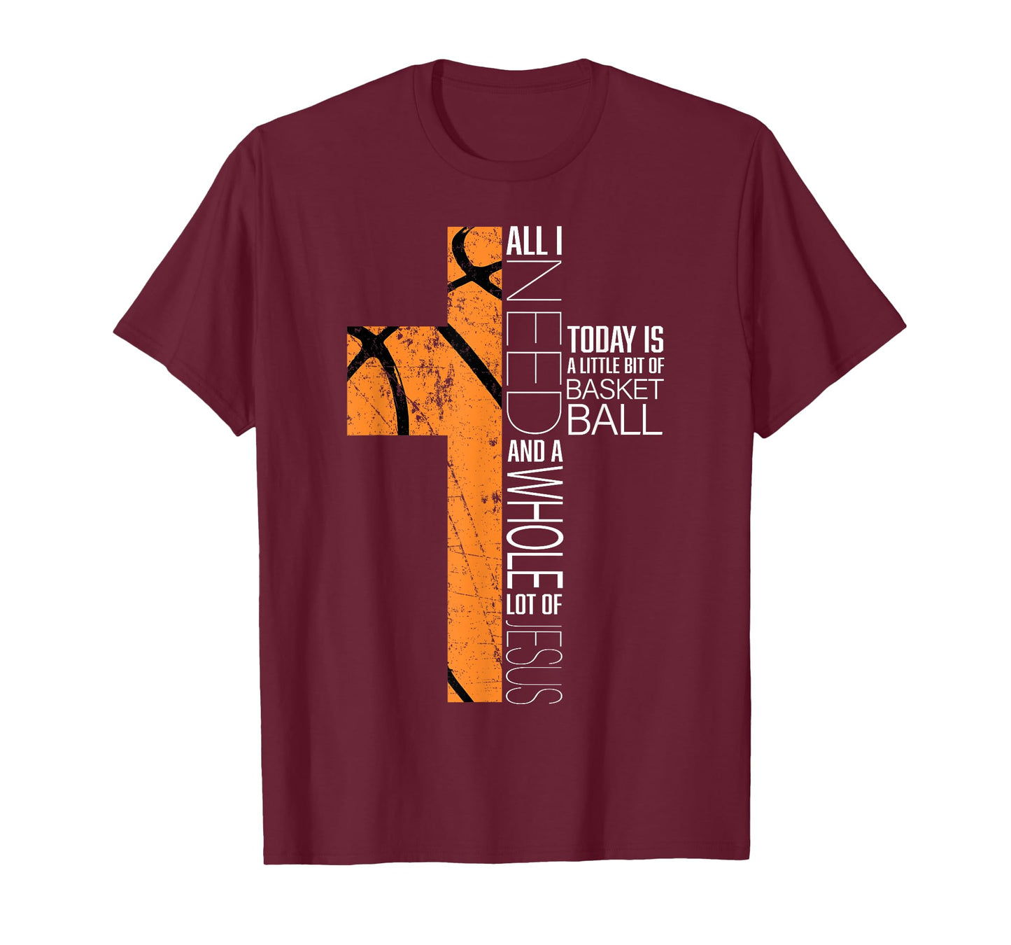 Basketball Christian Gifts Funny Sayings Religious Kids Him T-Shirt