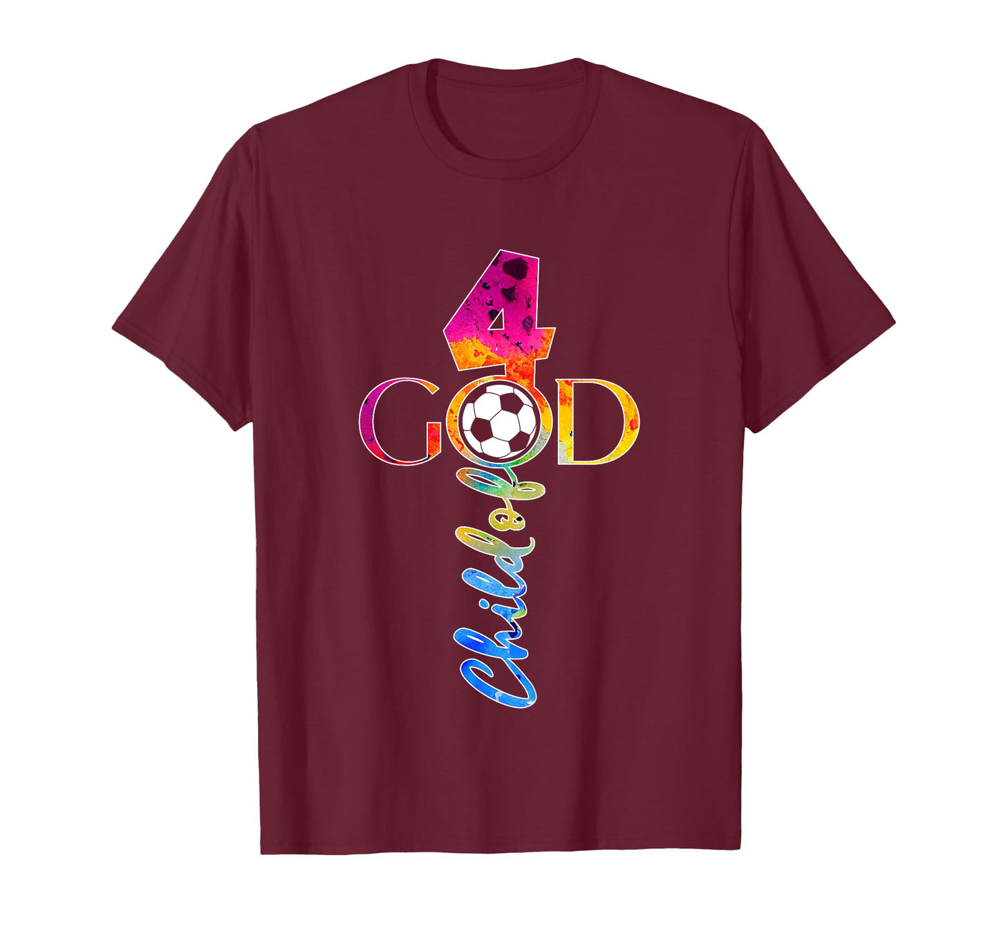 JESUS 4 YEARS CHILD OF GOD SOCCER 4TH BIRTHDAY T-Shirt