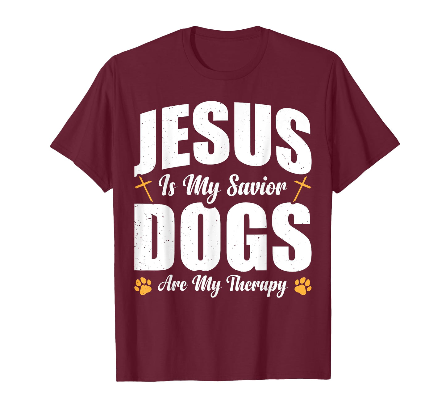 Jesus Is My Savior Dogs Are My Therapy T-Shirt