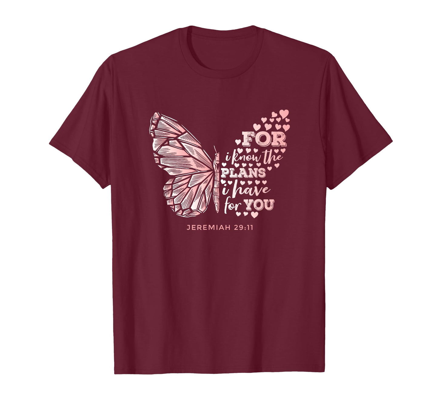 Jeremiah 29:11 Scripture Gift Faithful Christian Believer T-Shirt