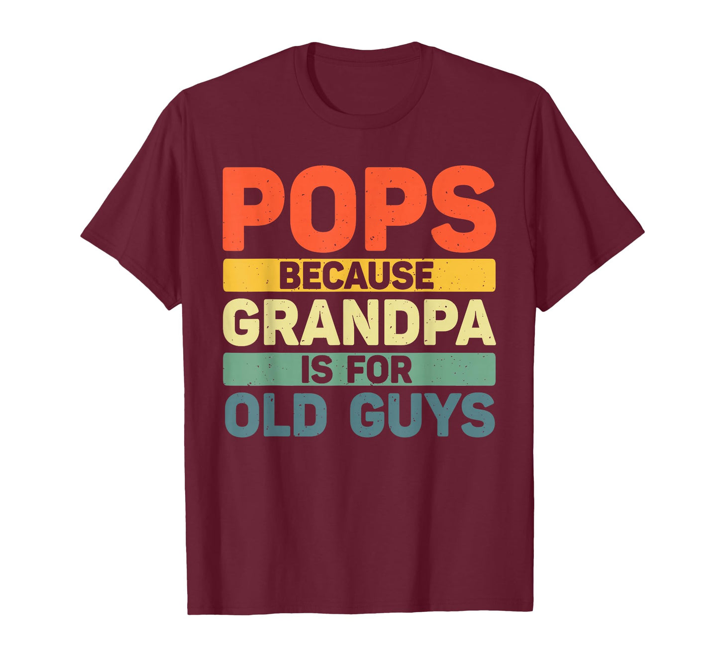 Pops Design For Grandpa From Grandkids Father's Day Pops T-Shirt