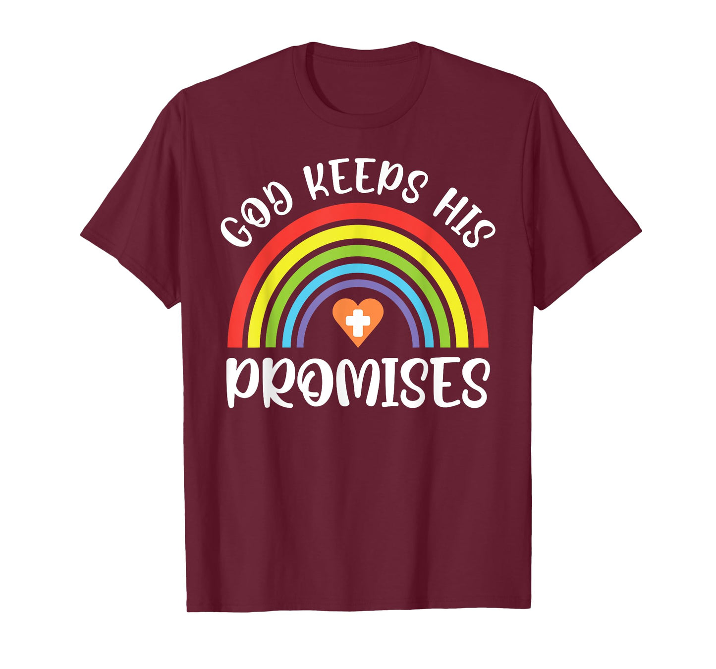 Christian Rainbow God Keeps His Promises Bible Noah T-Shirt