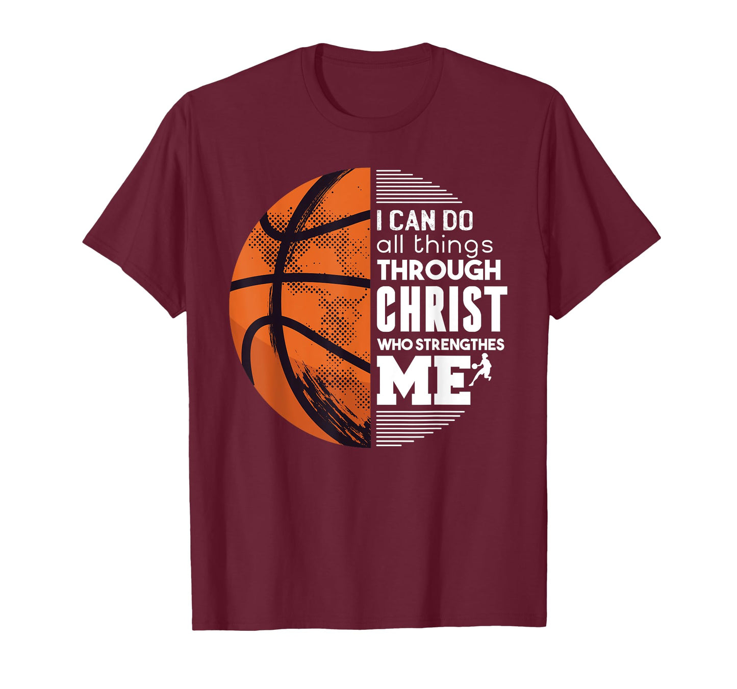 Christian Basketball I Can Do All Things Philippians Gift T-Shirt