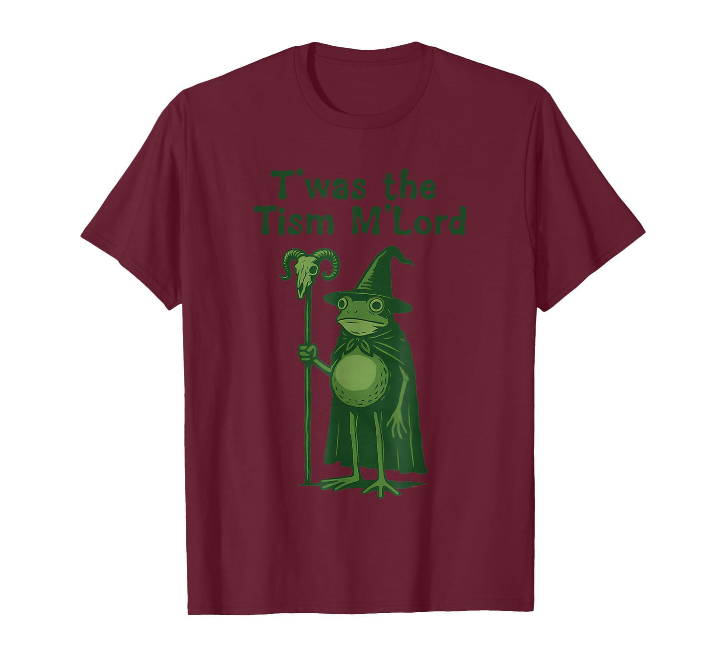 Funny T'was The 'Tism M'Lord Funny Medieval Knight Frog T-Shirt