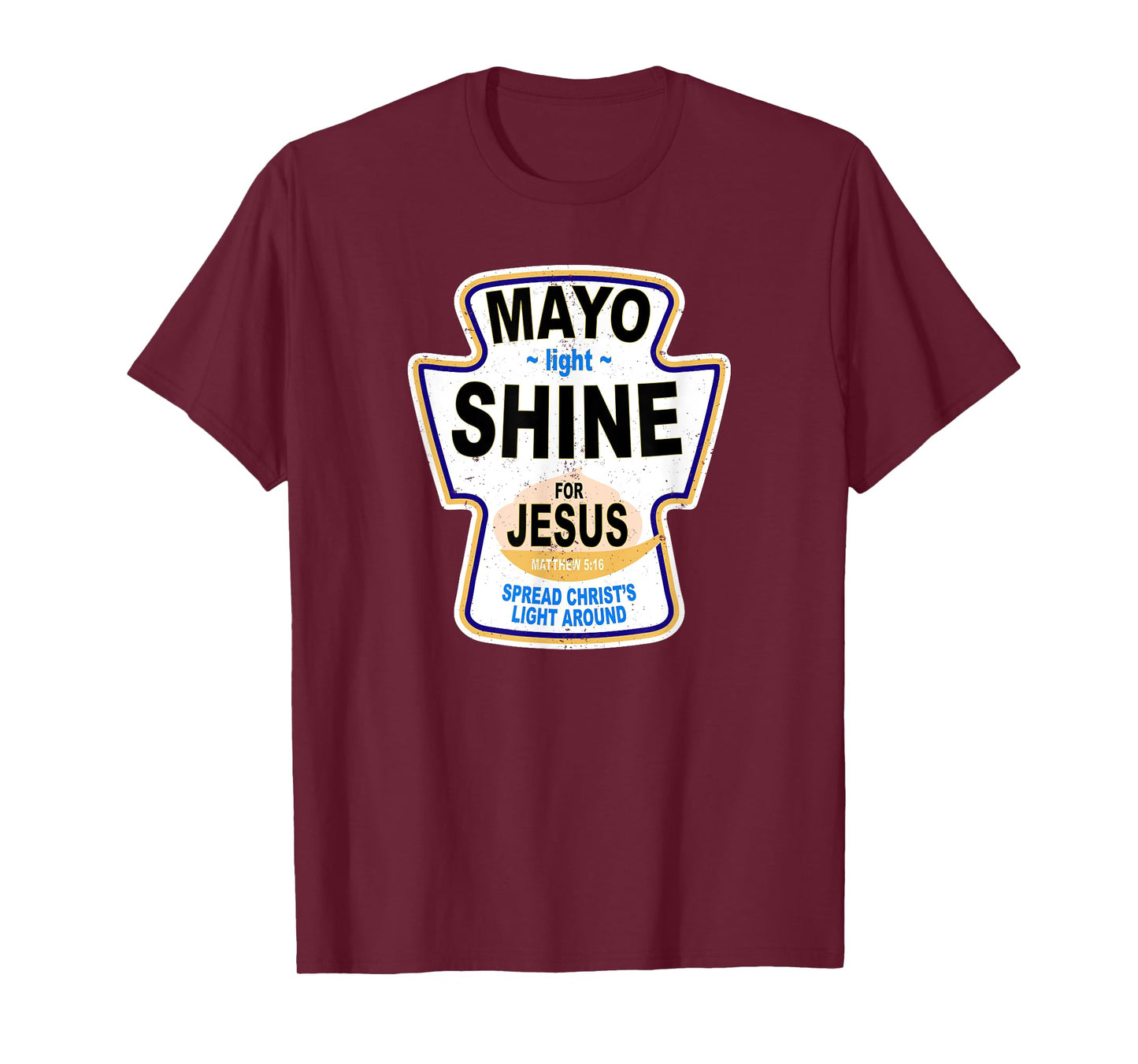 Grunge Christian Mayo Light Shine Jesus T-Shirt