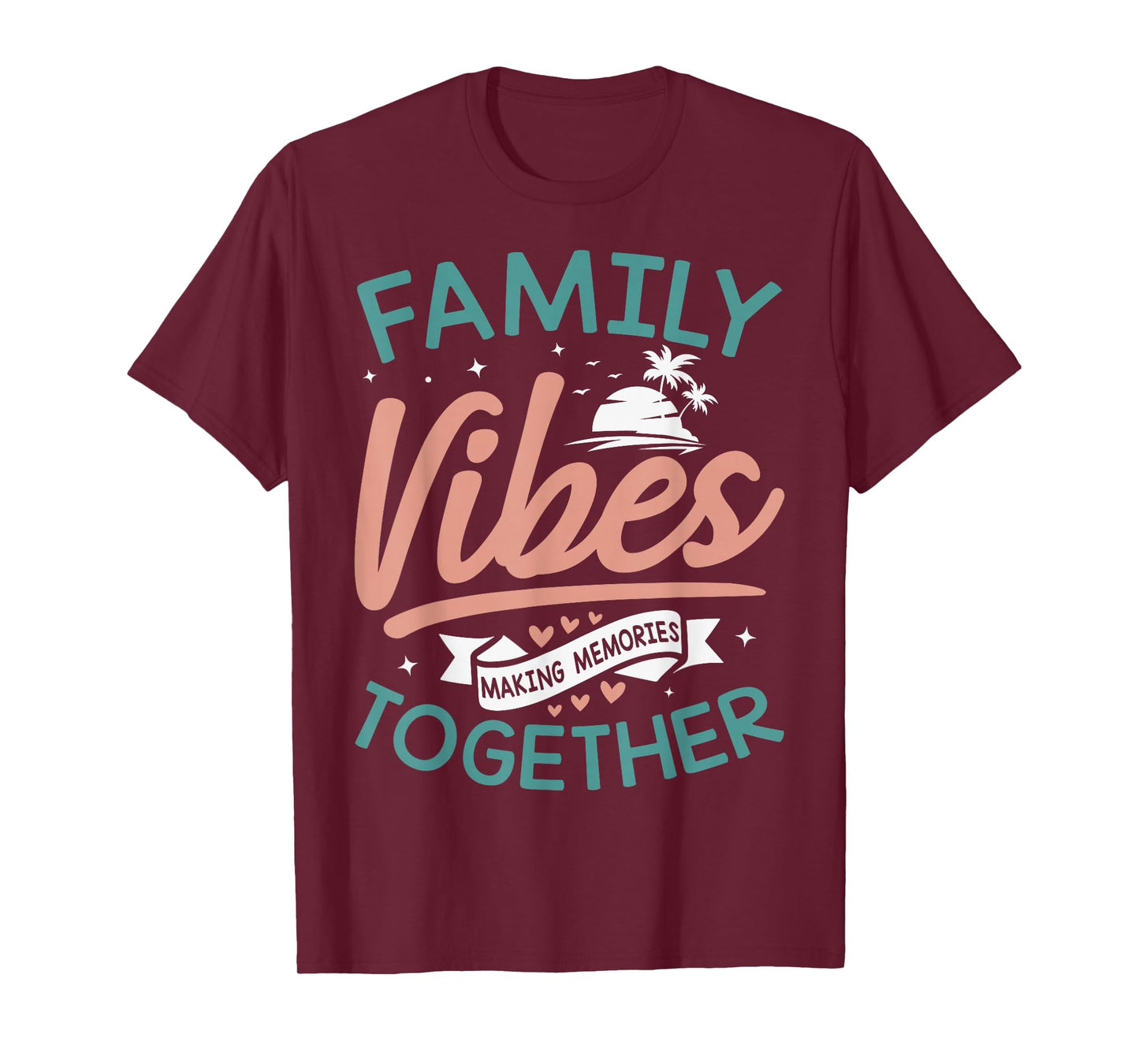 Family Vibes Making Memories Group Matching Family Reunion T-Shirt