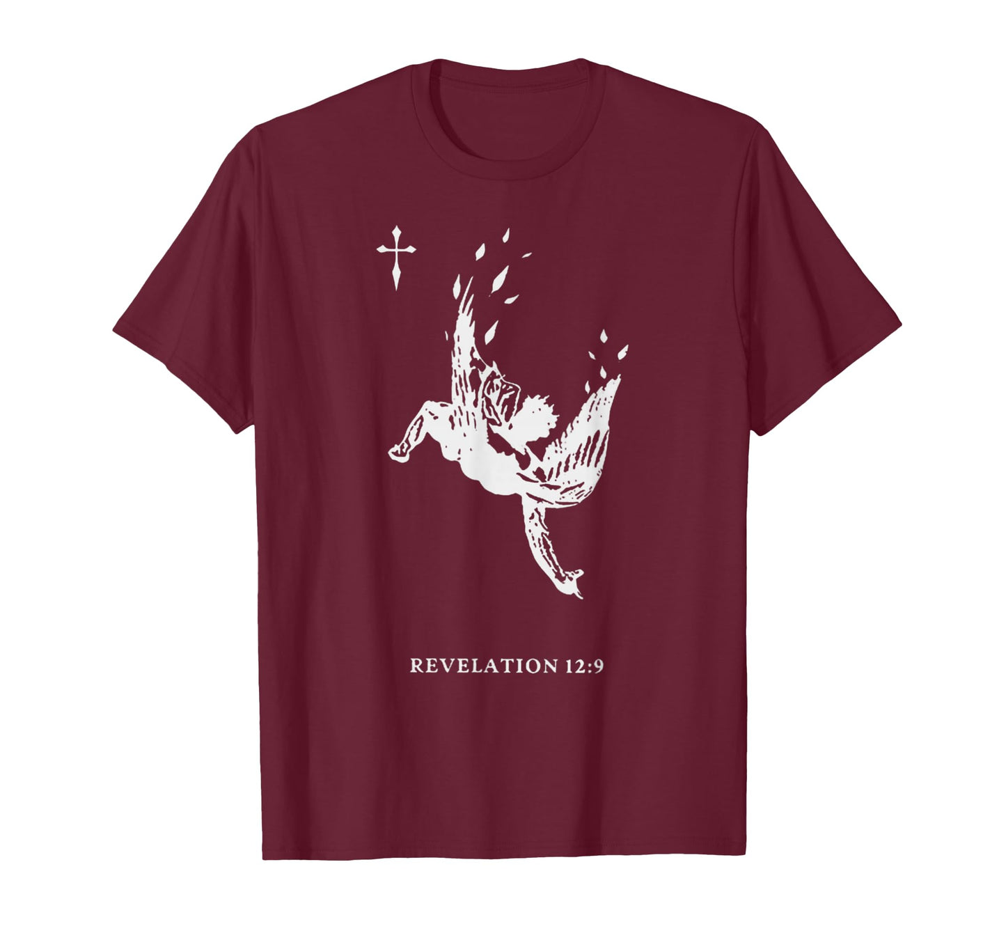 Revelations 12:9 - Fallen Angel Satan Biblical Art T-Shirt