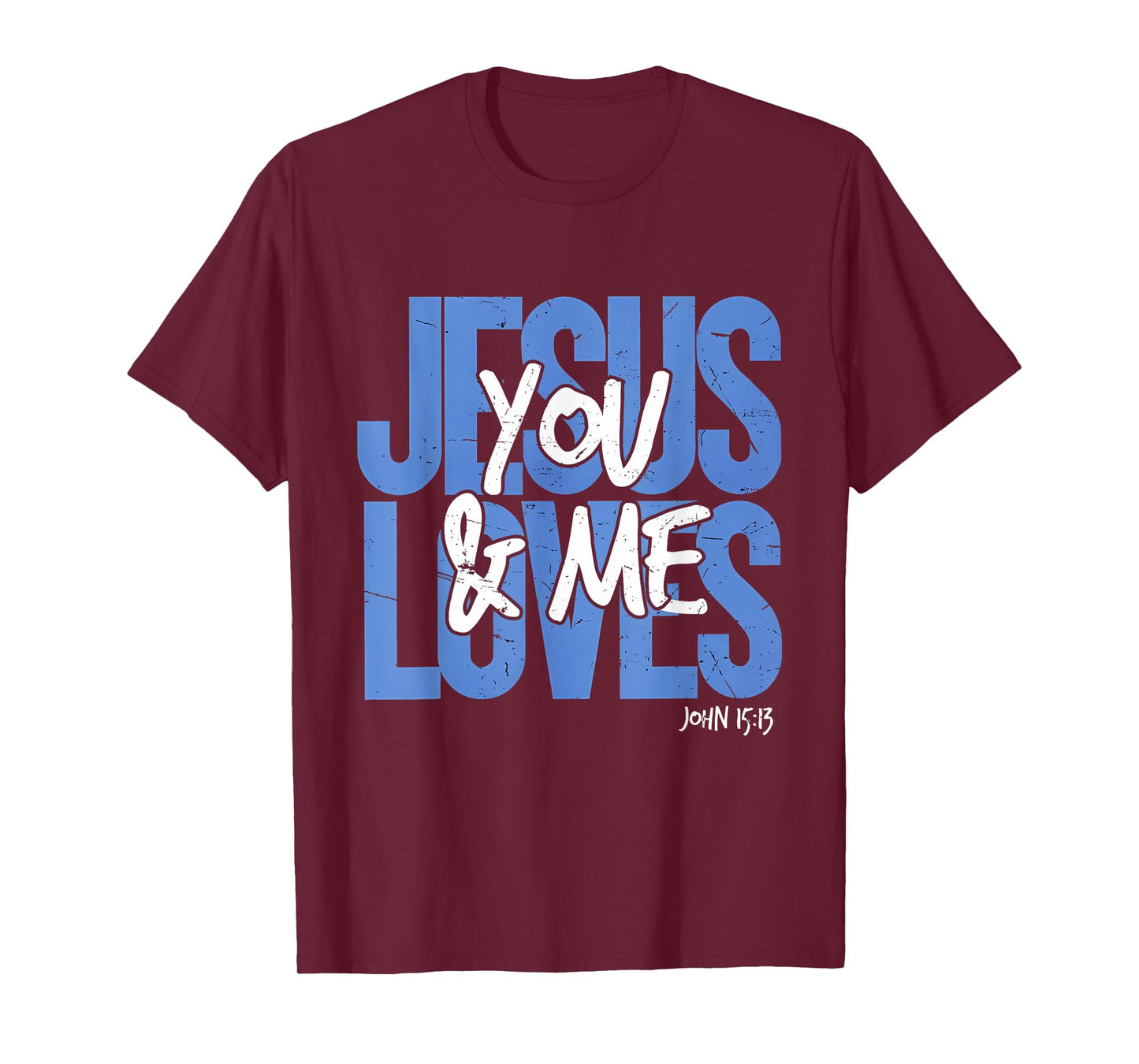 Groovy Jesus Loves You And Me Vintage Retro Christian Gift T-Shirt