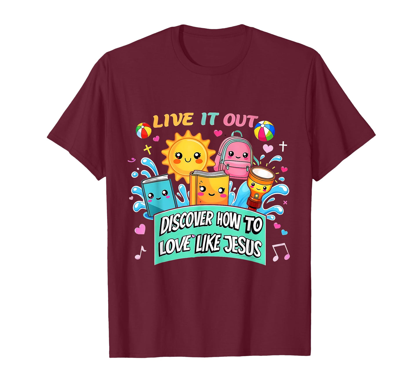 Live It Out Love Like Jesus VBS Summer 2025 Tee T-Shirt