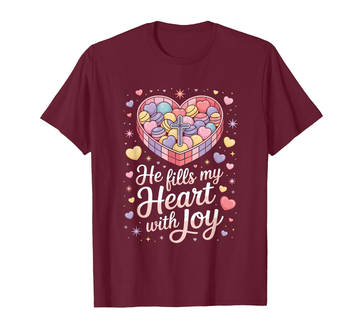 Christian He Fills My Heart with Joy T-Shirt
