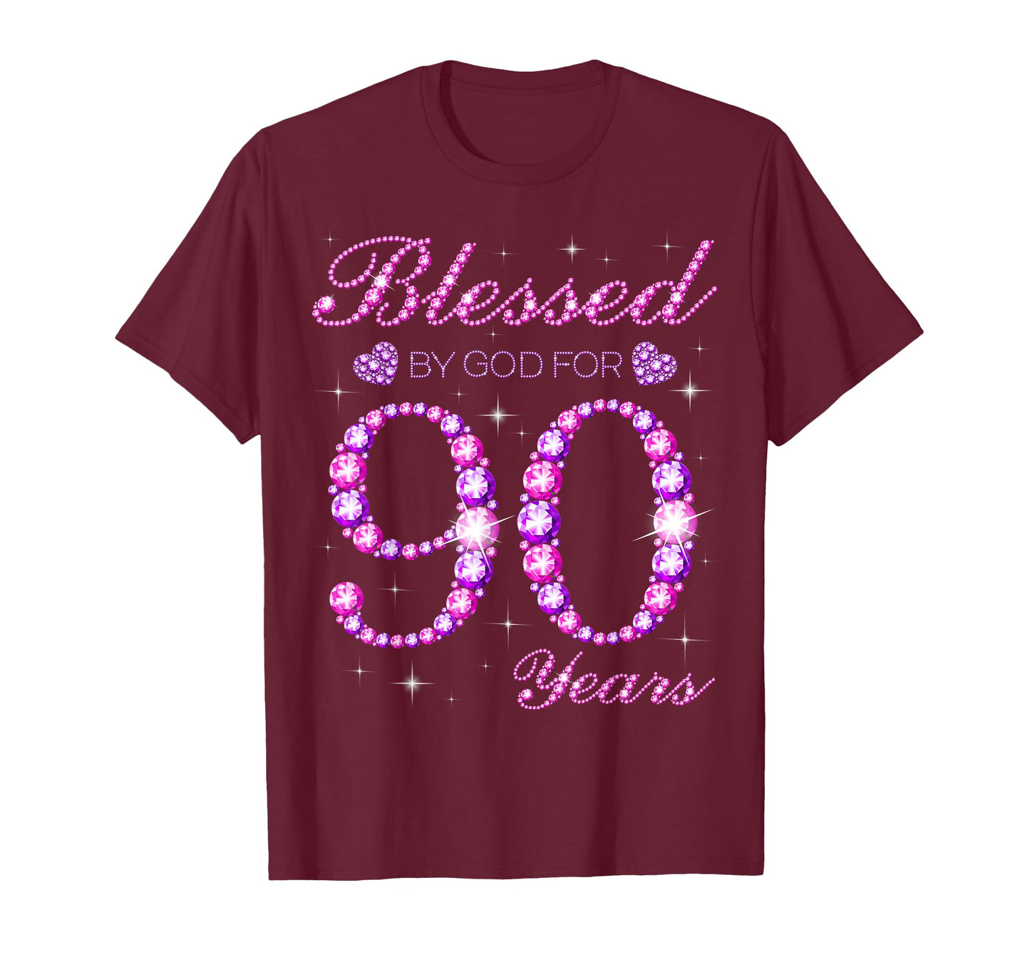 Blessed by God for 90 Years Old 90th Birthday Party T-Shirt
