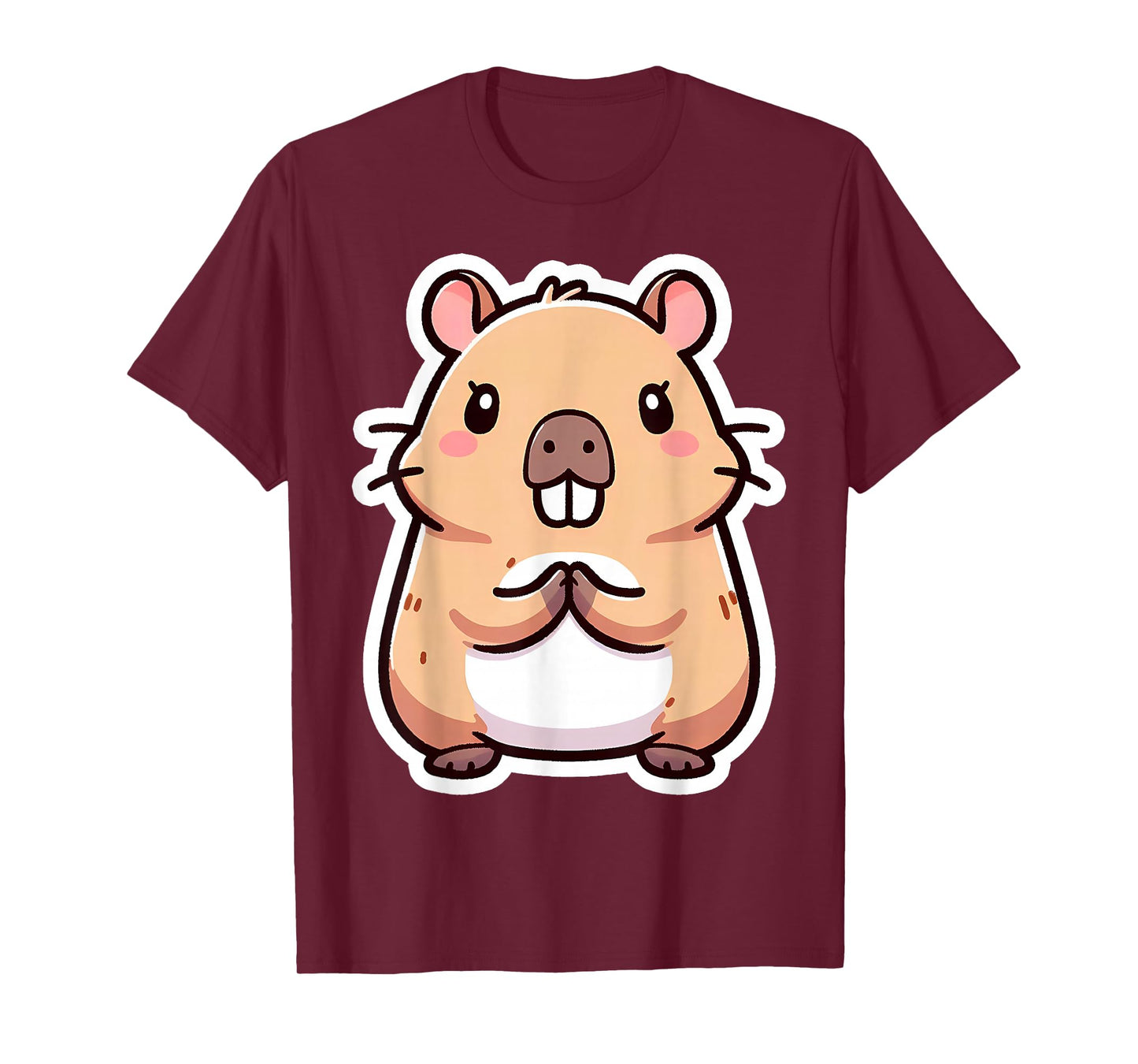 Capybara Christian Praying Jesus Christ Lord Savior Cute God T-Shirt