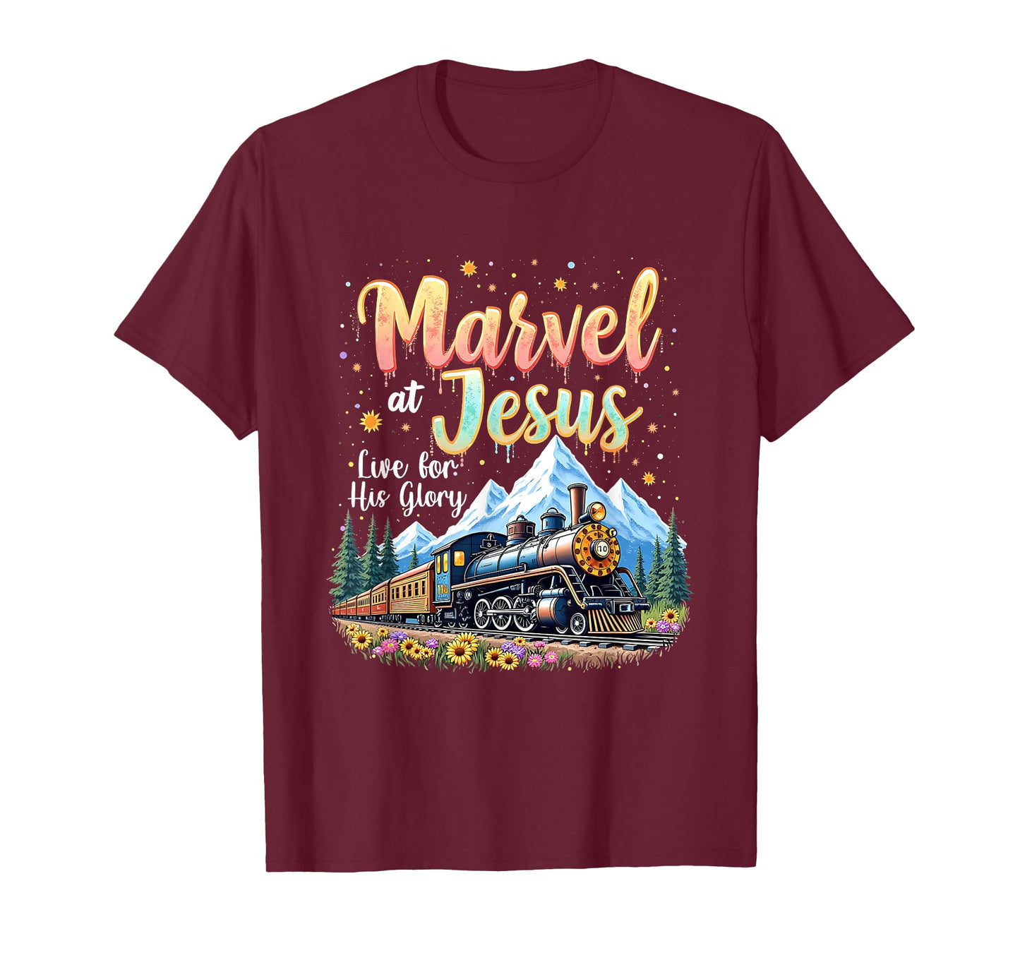 Christian Camp VBS 2025 His Glory Junction Train True North T-Shirt
