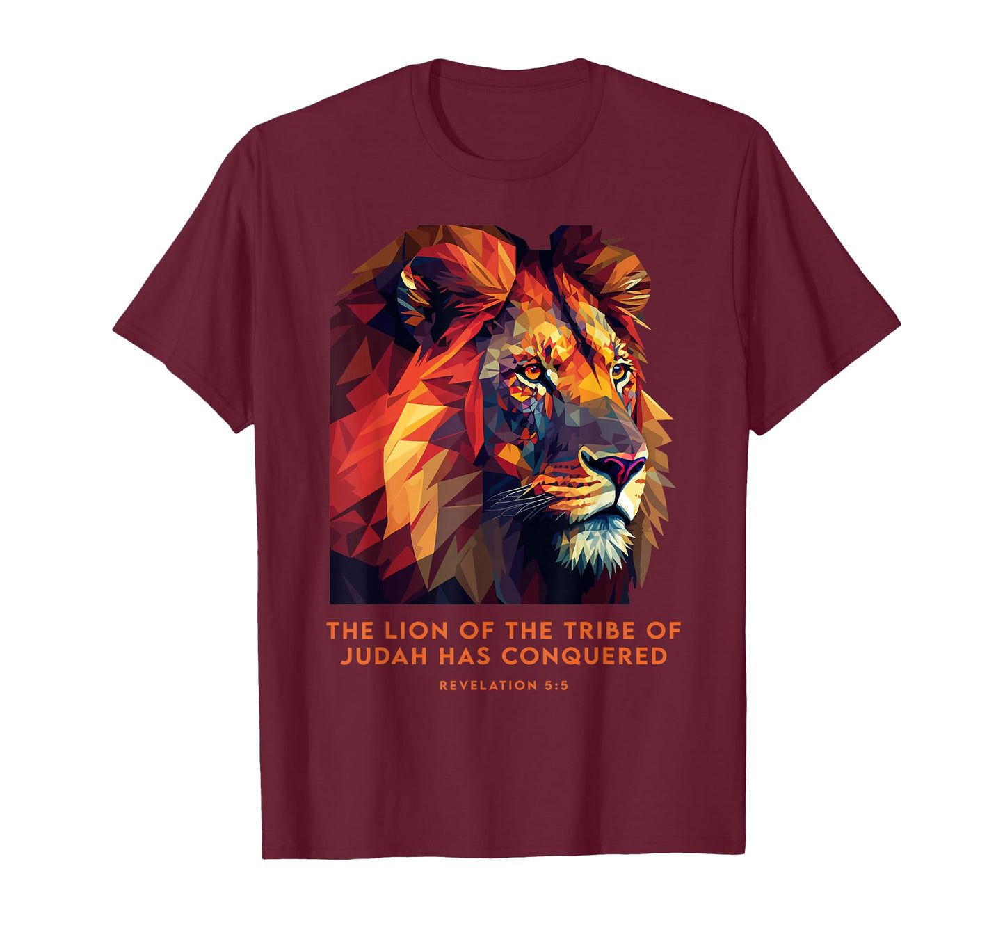 Lion of Judah Jesus Revelation Bible Verse Christian T-Shirt